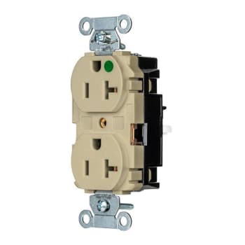 Image for Hubbell Wiring® Edgeconnect™ 20a 125v Ivry X Hd Hosp Duplex Recp Package Of 10 from HD Supply