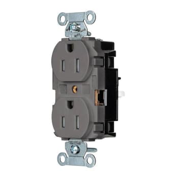 Image for Hubbell® Wiring Edgeconnect™ 15a 125v Industrial Duplex Recp Gray Package Of 10 from HD Supply