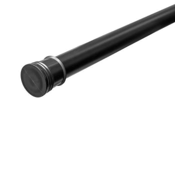 Image for Zenna Home 52 to 86 in. Adjustable Matte Black Tension Shower and Utility Rod from HD Supply