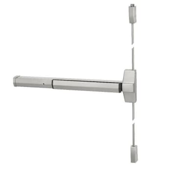 Yale Surface Vertical Rod Exit Device Stainless Steel Finish