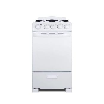 Image for Summit Appliance 20 Inch Wide Gas Range In White With Sealed Burner from HD Supply