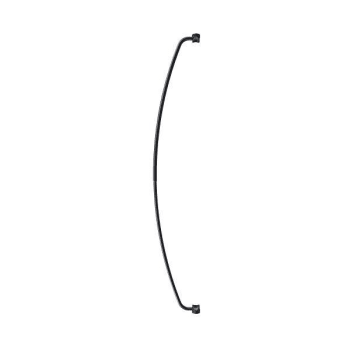 Seasons® 44-72" Adjustable Aluminum Curved Shower Rod - Matte Black