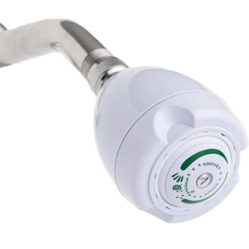 Image for Niagara Earth Spa 3 Spray Setting 2.0 GPM Fixed Mount Showerhead In White from HD Supply