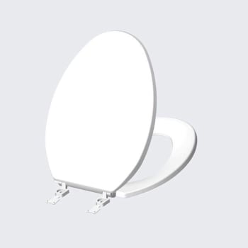 Maintenance Warehouse® Plastic Elongated Closed-Front Toilet Seat In White (10-Pack)