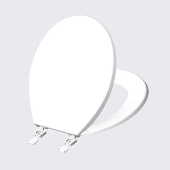 Maintenance Warehouse® Plastic Round Closed-Front Toilet Seat In White (10-Pack)