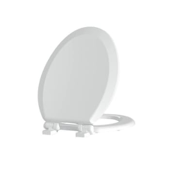 Seasons® Premium Wood Elongated Closed-Front Toilet Seat In White (6-Pack)