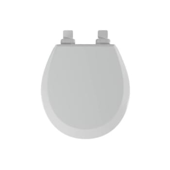 Seasons® Premium Wood Round Closed-Front Toilet Seat In White