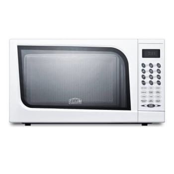 Summit Appliance Mid-Sized Microwave Oven With A Fully White Finish Sm901wh