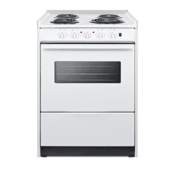 Image for Summit Appliance 24 Inch Wide Electric Range In White Wem610rw from HD Supply