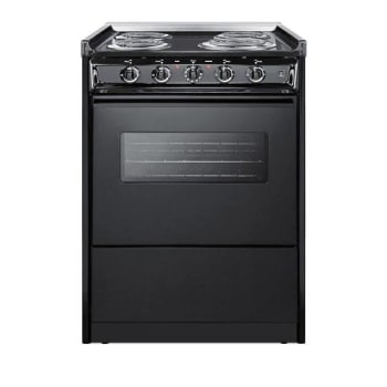 Image for Summit Appliance 24 Inch Wide 220v Electric Range In Black Tem610crw from HD Supply