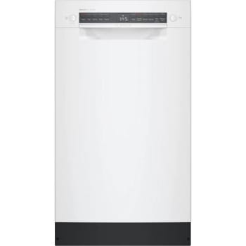 Bosch 300 Series 18 Inch Front Control Smart Built-In Dishwasher,white