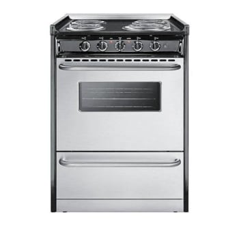 Image for Summit Appliance 24 Inch Wide Electric Range In Stainless Steel Tem610brwy from HD Supply