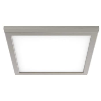 Image for SATCO Blink PRO 9" LED Flush Fixture CCT Selectable Square Brush Nickel Finish from HD Supply