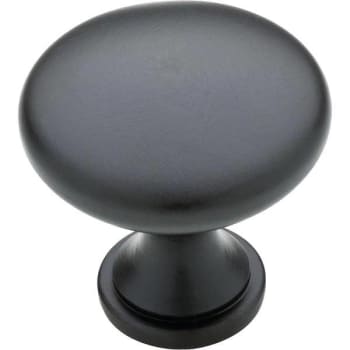 Image for Liberty Garrett 1-3/16" (30 Mm) Matte Black Cabinet Knob from HD Supply
