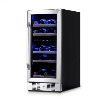 Image for NewAir 15 Inch Built-In 29 Bottle Dual Zone Wine Fridge In Stainless Steel from HD Supply