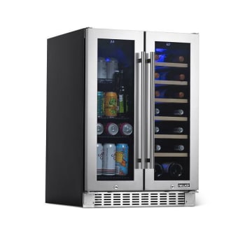 Image for NewAir 24 Inch Premium Built-In Dual Zone French Door Wine And Beverage Fridge from HD Supply