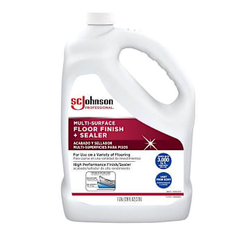 Sc Johnson Professional Multi-Surface Floor Finish Gallon, Case Of 4