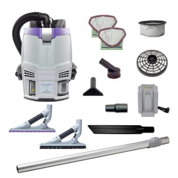 Image for ProTeam Gofit 3 Cordless Cm Backpack Vacuum W/Problade Hard Surface/Carpet Kit from HD Supply