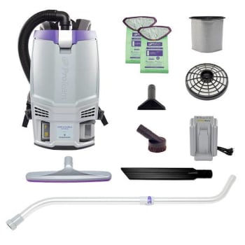Image for ProTeam Gofit 6 Cordless Com Backpack Vacuum W/Xover Telescoping Wand Kit from HD Supply