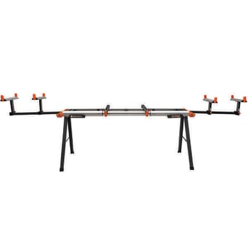 Image for Protocol Equipment Lightweight Aluminum Portable Miter Saw Stand, 120" X 29" from HD Supply