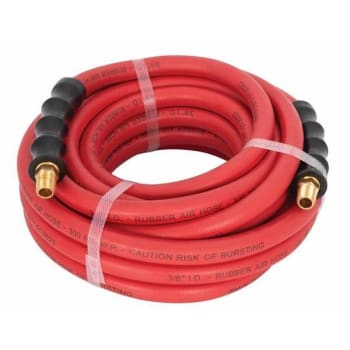 Steelman Weather-Resistant 3/8" ID X 50' Rubber Air Hose, 1/4" Npt