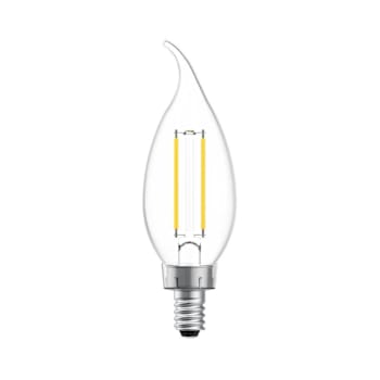 Maintenance Warehouse 2.2 Watt Ca10 Led, Candelabra, Clear, 3000k (12-Pack)