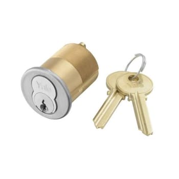 Image for Yale 1-1/2 Lfic Mortise Cylinder With Core 2 Keys from HD Supply