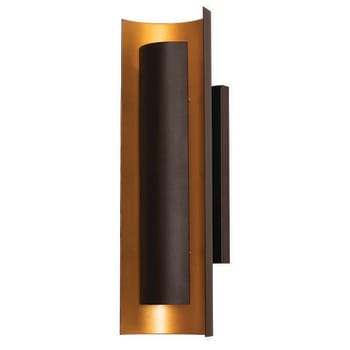 Afx Reveal 16" LED Sconce, 3000k, Black/Gold
