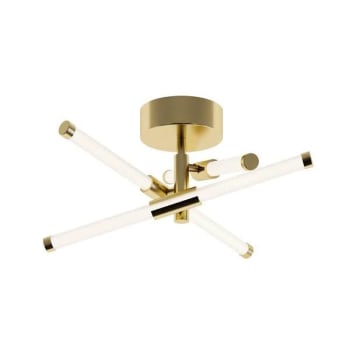 Image for Afx Rusnak 16" LED Flush Mount, 3000k, Satin Brass from HD Supply