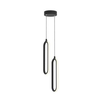 Image for Afx Sienna 2-Light 12" LED Pendant, Adjustable Cct, Black from HD Supply