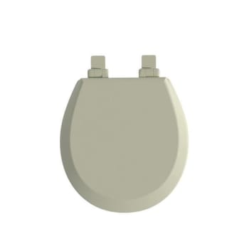 Seasons® Premium Wood Round Closed-Front Toilet Seat In Bone