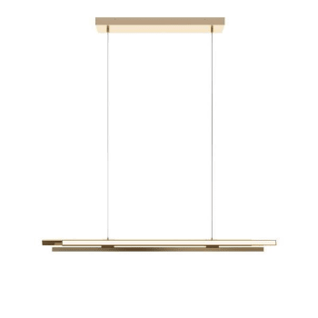 Image for Afx Indra 44" LED Linear Pendant, Adjustable Cct, Satin Brass from HD Supply