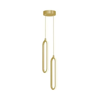 Image for Afx Sienna 2-Light 12" LED Pendant, Adjustable Cct, Gold from HD Supply