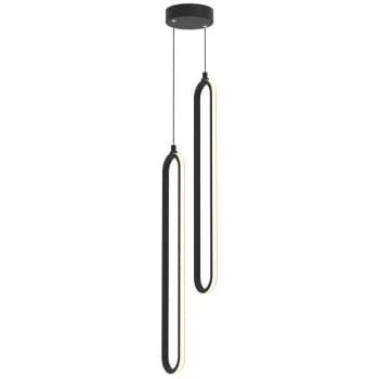 Image for Afx Sienna 2-Light 24" LED Pendant, Adjustable Cct, Black from HD Supply