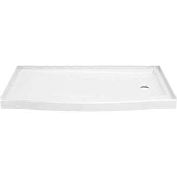 Image for Delta Curved 60 In. X 32 In. Alcove Shower Base With Right Drain from HD Supply