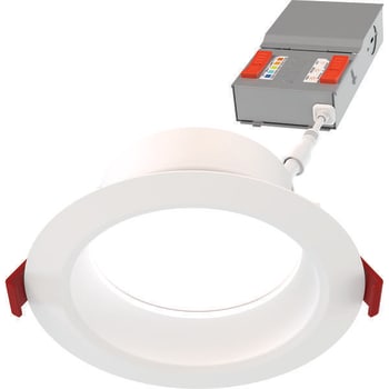 Image for Juno Wafer™ 4" LED Regressed Smooth Downlight, Switchable Cct, Matte White from HD Supply