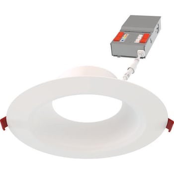 Image for Juno Wafer™ 6" LED Regressed Smooth Downlight, Switchable Cct, Matte White from HD Supply