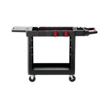 Image for Rubbermaid Commercial Heavy Duty Small Utility Cart (Black) from HD Supply