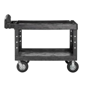 Image for Rubbermaid Commercial Brute Heavy Duty Ergo Handle Utility Cart, Large, Black from HD Supply