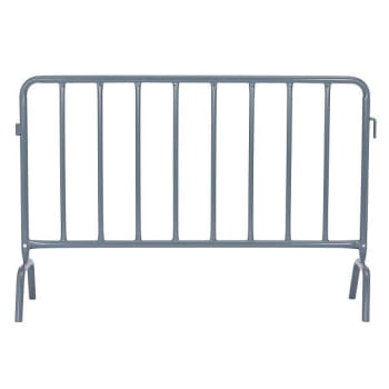 Image for Alpine Industries 5' Interlocking Steel Metal Control Barricade Package Of 8 from HD Supply