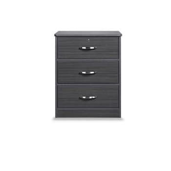 Image for Medacure Bedside Cabinet 3 Drawer In Coastal Grey from HD Supply