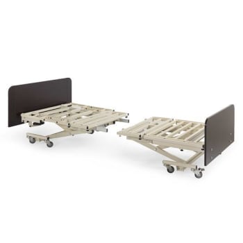 Image for Medacure Lincoln Bariatric Bed/Ends 36-48"w X 80-88"l Splt Frm-Ast Rls/Mahgny from HD Supply