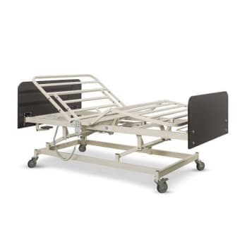 Medacure Valu-Bari Bed 42"W X 80-88"L 550lb. Cap-Assist Rails/Mahogany Bed Ends