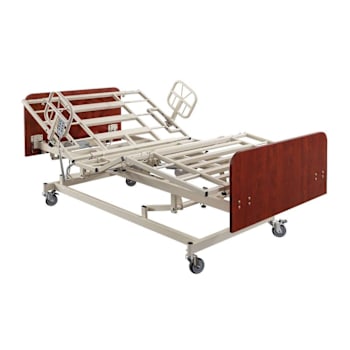 Image for Medacure Valu-Bari Bed 36-48"W X 80-88"L 550lb. Cap-Assist Rails/Cherry Bed Ends from HD Supply