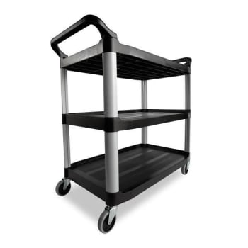Image for Rubbermaid Commercial Xtra™ Utility Cart Open Sided 300 Lb. Capacity Black from HD Supply