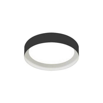 Image for Afx Reveal 16" LED Flush Mount 120v, 3000k, Black/White from HD Supply