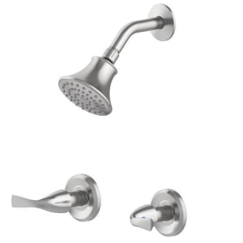 Seasons® Anchor Point 2 Handle 1.8 GPM Shower Kit With Valve In Brushed Nickel