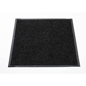 Mat, Inc. Berber Vinyl Backed 3'X5' Charcoal