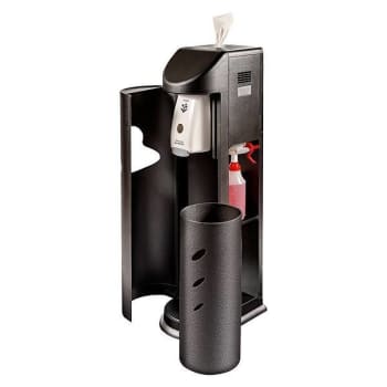 Image for Zogics Cleaning Station Wipes Dispenser/Hand Sanitizing Plastic Black from HD Supply