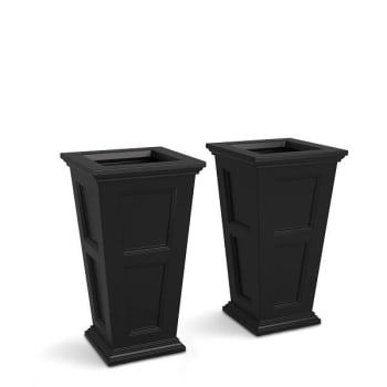 Image for Mayne Fairfield 28in Tall Planter - Black, Package Of 2 from HD Supply